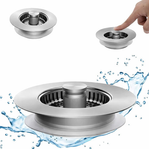 Upgraded 3-in-1 Sink Drain Strainer & Stopper VIP