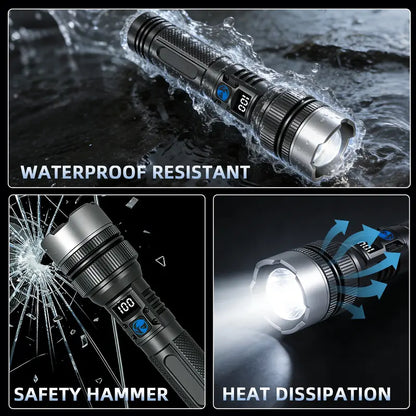 2-in-1 Strong Flashlight + Power Bank
