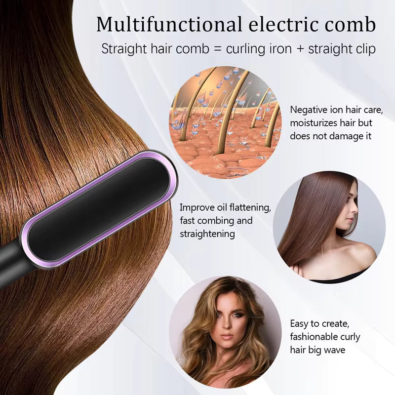 Electric Hair Straightener Comb
